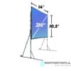 Fast Fold Projector Screen 210″ (Rear Projection) Rental