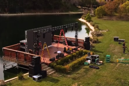 Outdoor stage rental