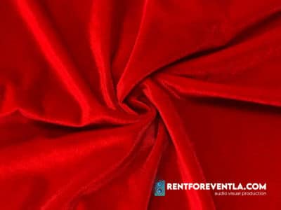 Royal Red Velvet Drape Rental