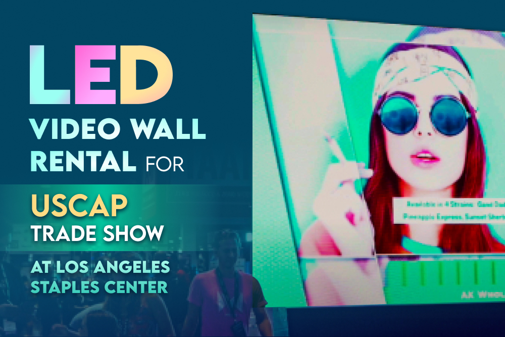 LED Video Wall Rental For USCAP Trade Show at Los Angeles Staples Center