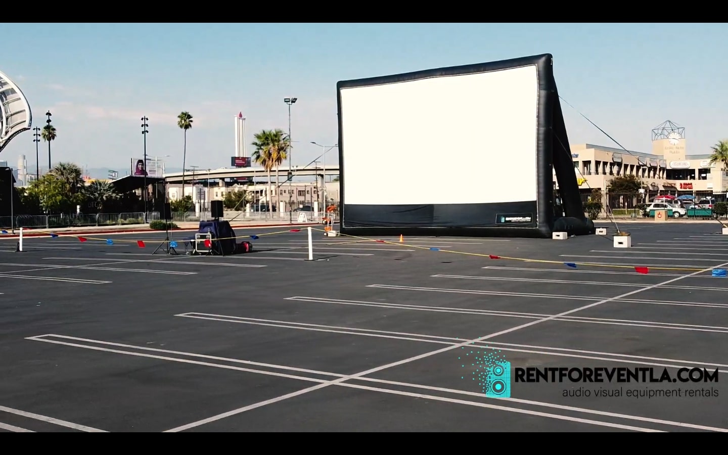 outdoor movie screen rental