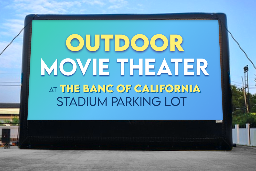 Outdoor Movie Theater at The Banc of California Stadium Parking Lot