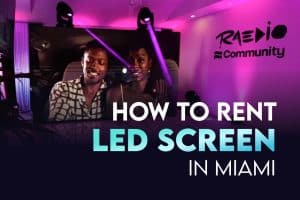 how to rent a led screen in miami
