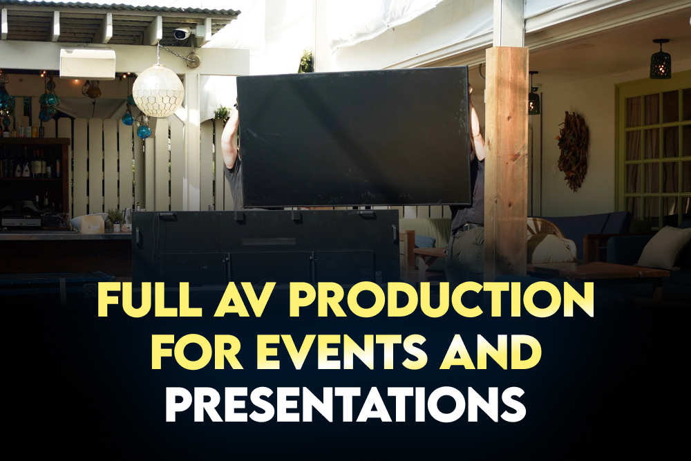 Full AV Production for Events and Presentations