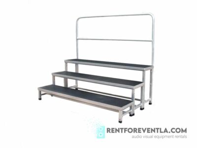 Choir Riser with Railing - Portable stage rental accessories - Choir-Riser-with-Railing