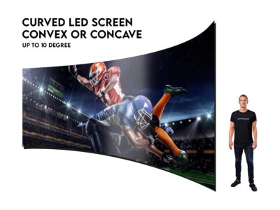 Curved LED screen  Convex or Concave up to 10 degree - Giant Led Wall - curved