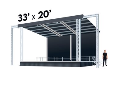 Mobile Stage 33′ x 20′ - Mobile stage rental - frame-1252-3-min