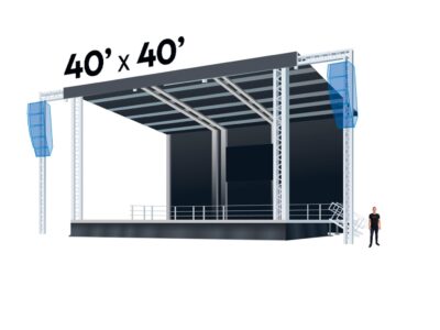 Mobile Stage 40′ x 40′ - Mobile stage rental - frame-1252-4-min