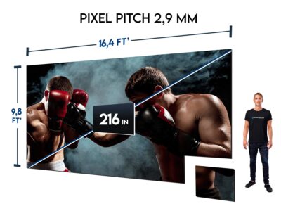 Video Wall 16.4' x 9.8' (P 2.9mm) - Led Wall Rental Packages - led16x9-pixel-2.9