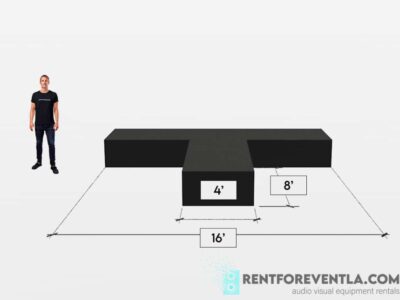 Portable Stage Rental - T-Shape Custom - Portable stage rental packages - stage-rental-T-shape
