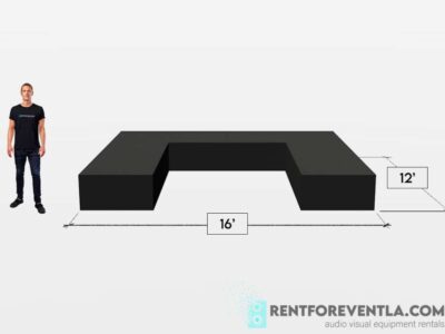Portable Stage Rental - U-Shape Custom - Portable stage rental packages - stage-rental-U-shape
