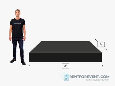 Portable Stage Rental Kit 8' x 8' - Portable stage rental packages - 8x4